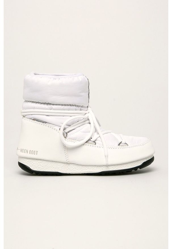 Moon Boot - Śniegowce Low Nylon Wp 2. Zapięcie: sznurówki. Kolor: biały. Materiał: nylon