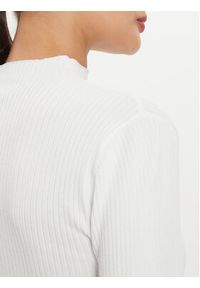 Morgan Sweter 241-MELINE Biały Slim Fit. Kolor: biały. Materiał: syntetyk #5