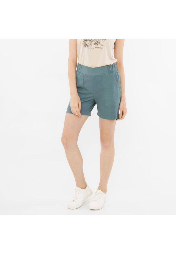 Viking - Spodenki damskie VIKING Banao Shorts Lady Bamboo. Kolor: zielony. Sport: turystyka piesza