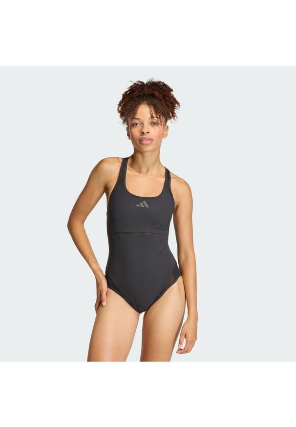 Adidas - Strój Kąpielowy Lanelux Y-Back Mesh. Kolor: czarny. Materiał: mesh