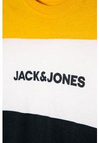 Jack & Jones - T-shirt dziecięcy 128-176 cm. Okazja: na co dzień. Kolor: żółty. Materiał: bawełna, dzianina. Wzór: nadruk. Styl: casual #2