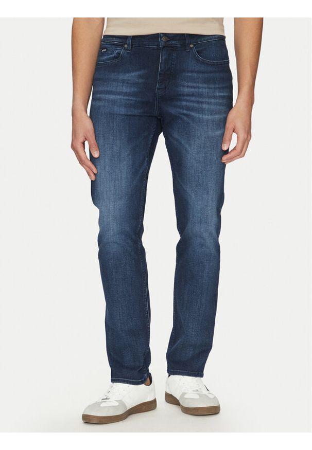 BOSS Jeansy H-Delaware 50538548 Granatowy Slim Fit. Kolor: niebieski