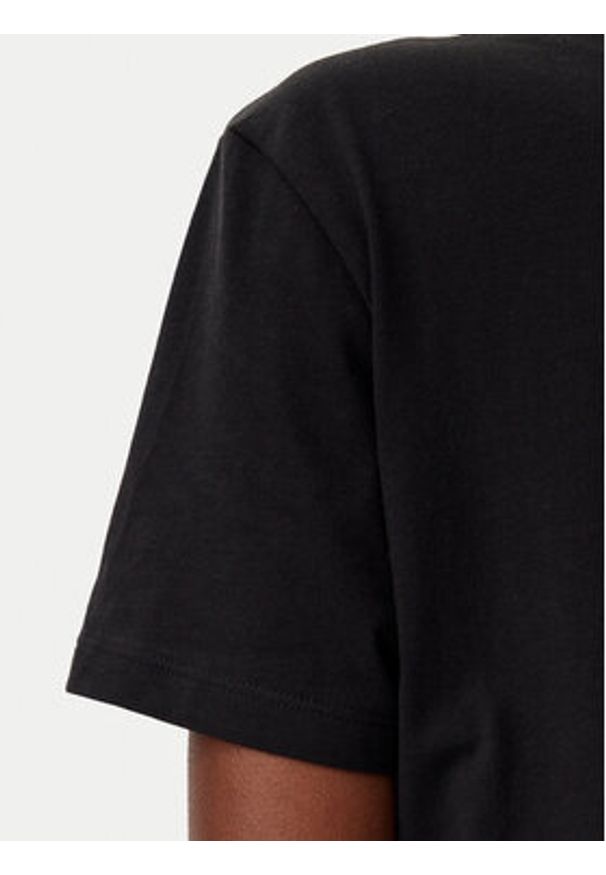 Hugo - HUGO T-Shirt Damacia_5 50540237 Czarny Regular Fit. Kolor: czarny. Materiał: bawełna