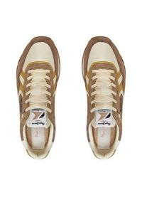 Pepe Jeans Sneakersy Brit Sequins W PLS40009 Beżowy. Kolor: beżowy. Materiał: skóra #6