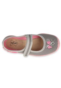 Befado obuwie dziecięce 114X479 różowe szare. Kolor: różowy, wielokolorowy, szary. Materiał: bawełna, tkanina #4