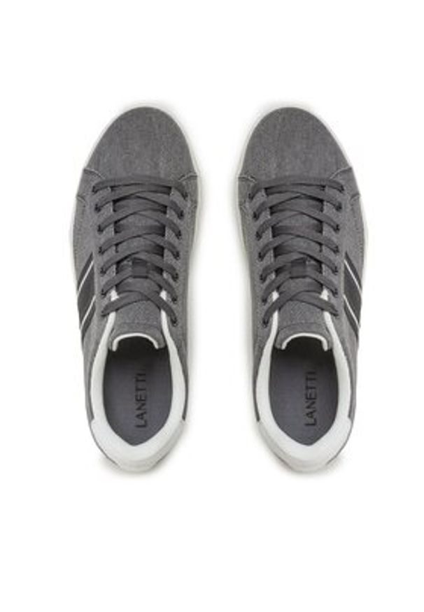 Lanetti Sneakersy S23C157A-1 Granatowy. Kolor: niebieski. Materiał: materiał