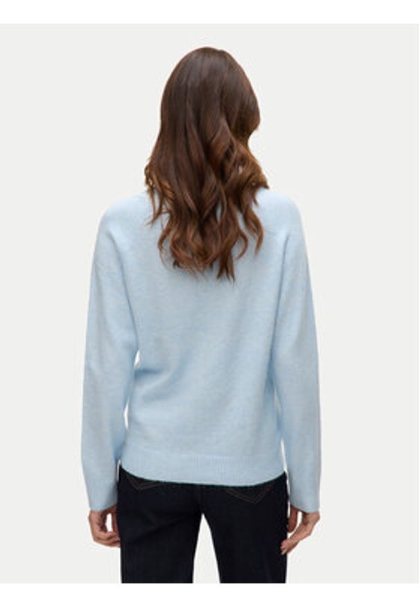 Vero Moda Sweter Doffy 10201022 Błękitny Regular Fit. Kolor: niebieski. Materiał: syntetyk