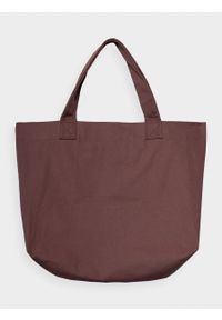 outhorn - Torba bawełniana na ramię - brązowa. Kolor: brązowy. Materiał: bawełna. Wzór: nadruk #4