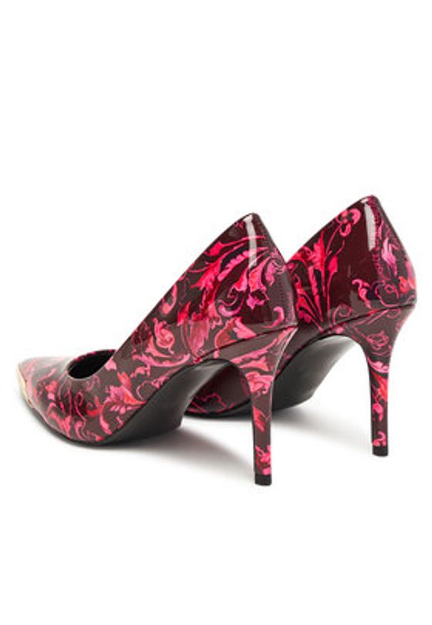 Versace Jeans Couture Szpilki 79VA3S50 ZS366 Bordowy. Kolor: czerwony. Materiał: skóra. Obcas: na szpilce