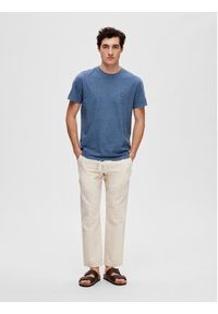 Selected Homme T-Shirt 16089505 Niebieski Regular Fit. Kolor: niebieski #7