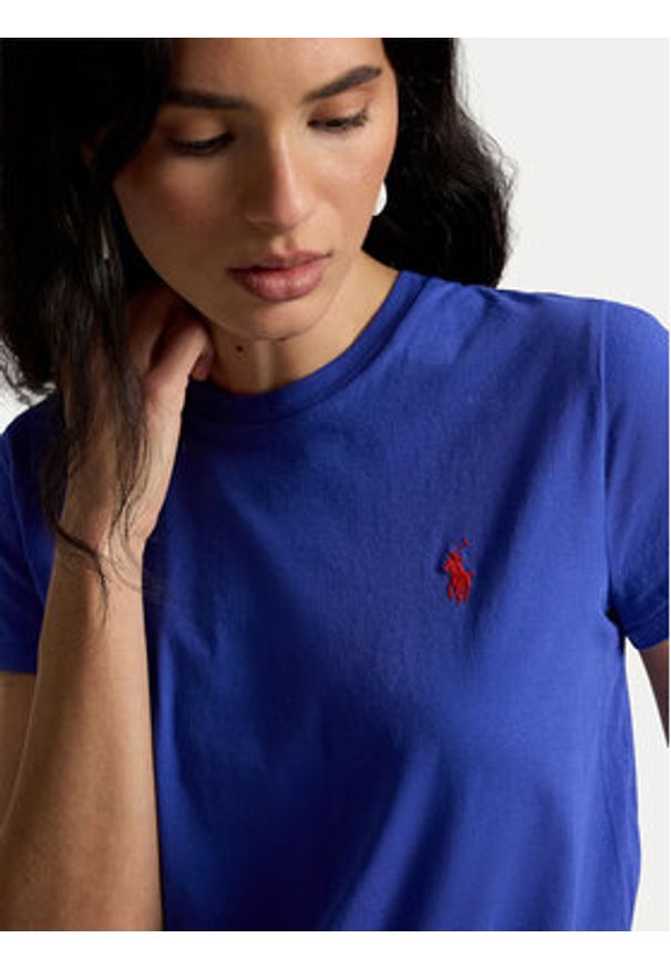 Polo Ralph Lauren T-Shirt 211B14605020 Niebieski Classic Fit. Typ kołnierza: polo. Kolor: niebieski. Materiał: bawełna