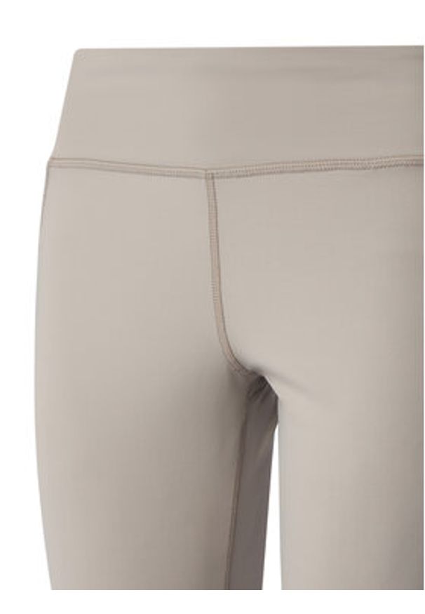Reebok Legginsy 100076185 Beżowy Slim Fit. Kolor: beżowy. Materiał: syntetyk
