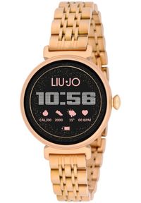 Liujo - Smartwatch damski LIU JO SWLJ158 różowe złoto bransoleta. Rodzaj zegarka: smartwatch. Kolor: złoty, różowy, wielokolorowy
