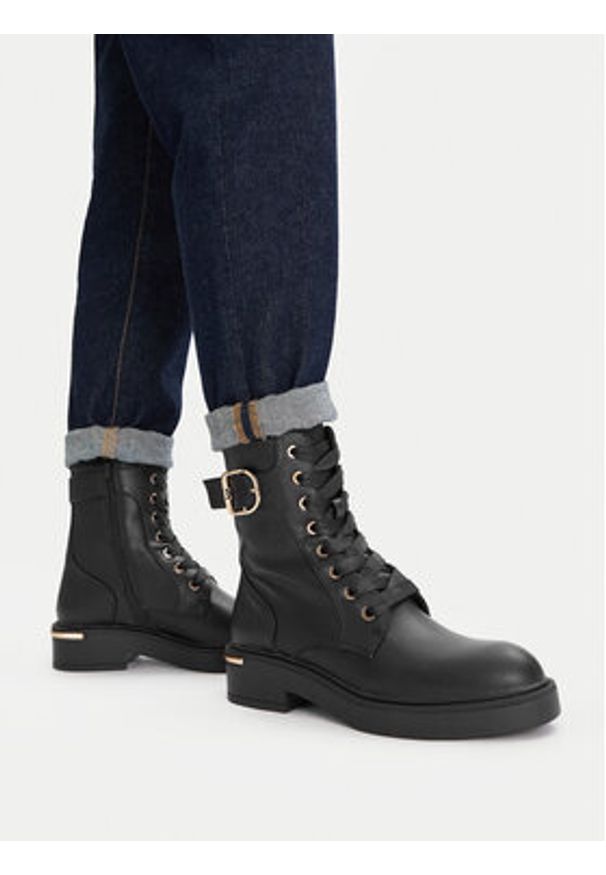 MEXX Trzewiki CEO-MI001713543W Czarny. Kolor: czarny. Materiał: skóra