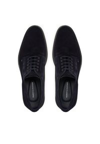 TOMMY HILFIGER - Tommy Hilfiger Półbuty Corporate Derby FM0FM05582 Granatowy. Kolor: niebieski. Materiał: skóra, zamsz #5