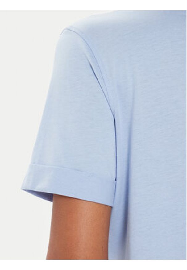 Guess T-Shirt W4YI09 JA914 Niebieski Regular Fit. Kolor: niebieski. Materiał: bawełna