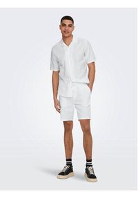 Only & Sons Koszula Caiden 22025116 Biały Slim Fit. Kolor: biały. Materiał: bawełna #4