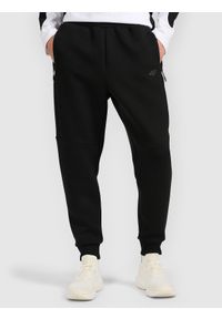 4f - 4F Spodnie dresowe joggery męskie - czarne M. Kolor: czarny. Materiał: dresówka. Sport: fitness #2