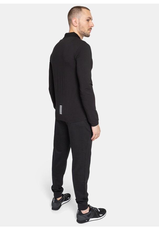 Koszulka męska Polo EA7 Emporio Armani (8NPF05 PJM5Z 1200). Typ kołnierza: polo. Kolor: czarny. Styl: sportowy