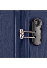 Wittchen - Średnia walizka z ABS-u tłoczona. Kolor: niebieski. Materiał: guma. Wzór: geometria. Styl: klasyczny #2