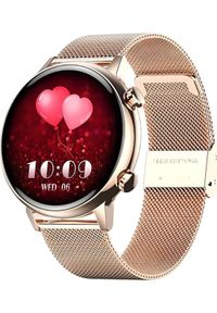Smartwatch Enter SAT.110.1410 Różowe złoto. Rodzaj zegarka: smartwatch. Kolor: różowy, złoty, wielokolorowy