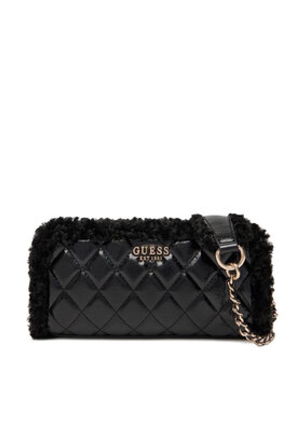 Guess Torebka Cristi Mini HWTG81 39720 Czarny. Kolor: czarny. Materiał: skórzane