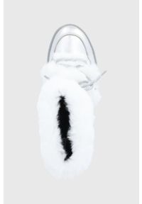 Cougar - Śniegowce Vanity. Nosek buta: okrągły. Zapięcie: sznurówki. Kolor: srebrny. Materiał: guma. Obcas: na platformie #3