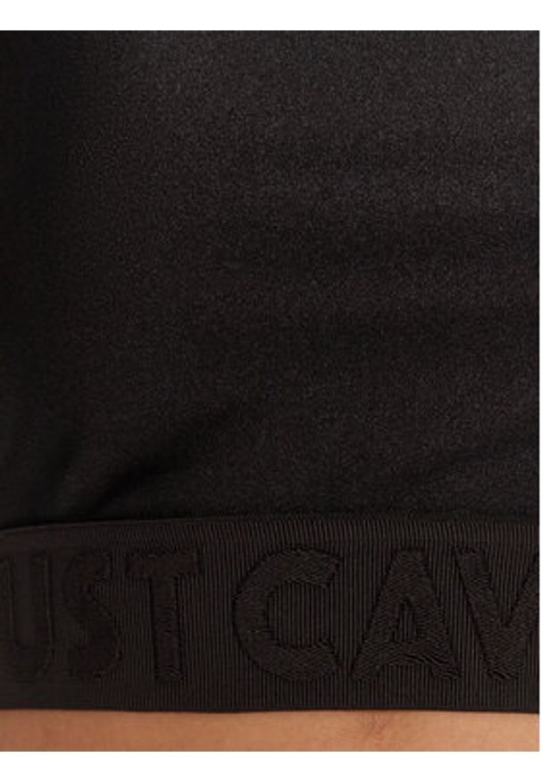 Just Cavalli Top 79PAM204 J0108 Czarny Slim Fit. Kolor: czarny. Materiał: syntetyk