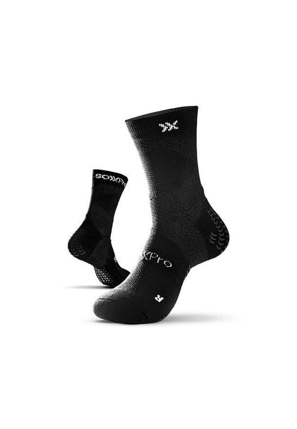 GEARXPRO - Skarpety tenisowe SOXPro z podparciem kostki i antypoślizgowe, czarne. Kolor: czarny. Sport: tenis