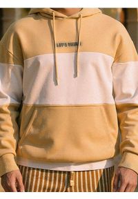 Sinsay - Bluza colorblock - beżowy. Kolor: beżowy #1