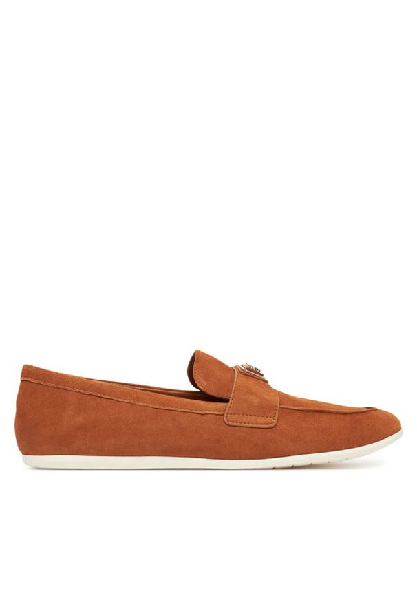 Guess Lordsy FLTBAY SUE14 Brązowy. Kolor: brązowy. Materiał: skóra, zamsz