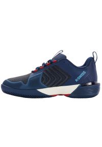 Buty do tenisa K-Swiss Ultrashot 3. Kolor: czerwony, niebieski, wielokolorowy. Materiał: materiał, syntetyk, tkanina, guma. Sport: tenis #2