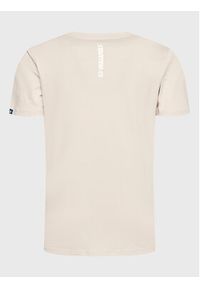 Starter T-Shirt SMN-316-122 Beżowy Regular Fit. Kolor: beżowy. Materiał: bawełna #2