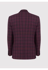 Pako Lorente - PAKO LORENTE – Bordowa marynarka casualowa. Okazja: na co dzień. Kolor: czerwony. Materiał: bawełna, len, wełna. Styl: casual #5