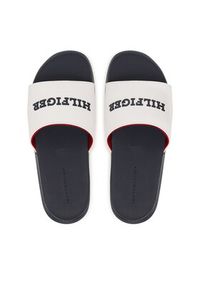 TOMMY HILFIGER - Tommy Hilfiger Klapki Dual Density Hilfiger Pool Slide FM0FM05797 Biały. Kolor: biały. Materiał: syntetyk #3