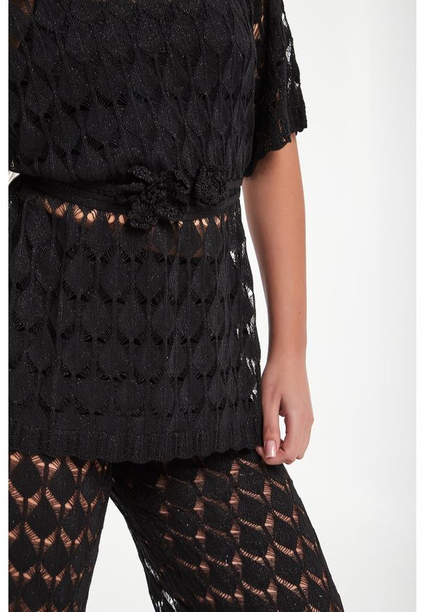 Twinset U&B - Sweter damski ażurowy TWINSET U&B. Wzór: ażurowy