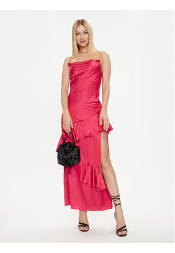 Marciano Guess Sukienka wieczorowa Ashanti Gwon 4GGK65 9444Z Czerwony Regular Fit. Kolor: czerwony. Materiał: syntetyk. Styl: wizytowy