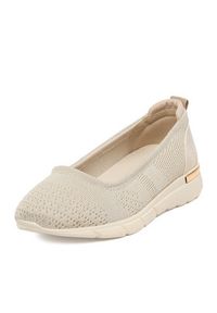 Go Soft Baleriny CEO-HY2007-1 Beżowy. Kolor: beżowy. Materiał: materiał #3