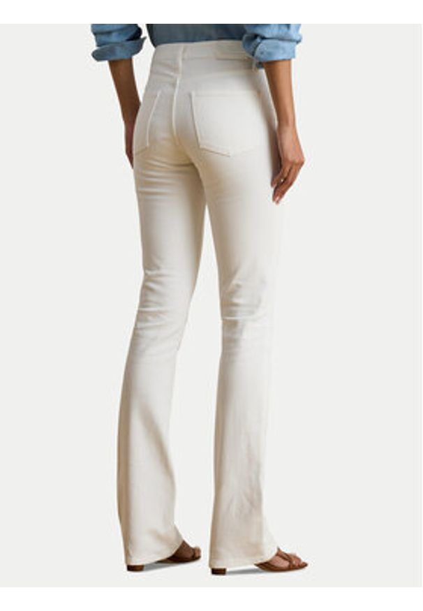 Lauren Ralph Lauren - LAUREN RALPH LAUREN Jeansy 200926081001 Biały Bootcut Fit. Kolor: biały