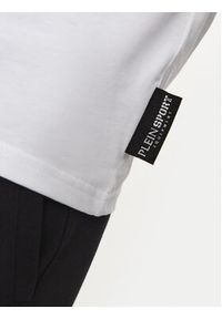 Plein Sport T-Shirt AADC MTK7940 STE001N Biały Regular Fit. Kolor: biały. Materiał: bawełna. Styl: sportowy