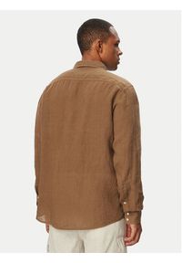 BOSS Koszula Relegant 50567579 Zielony Regular Fit. Kolor: zielony. Materiał: len #4