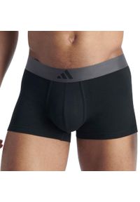 Adidas - Bokserki Active Flex Cotton Body 4 pak. Kolor: szary. Materiał: bawełna, elastan