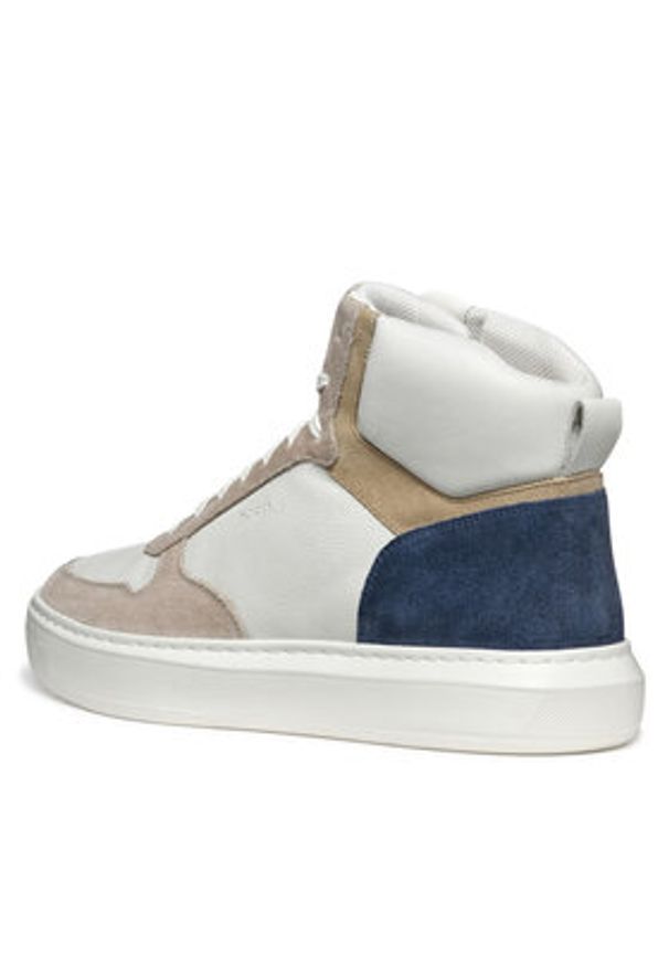 Geox Sneakersy U Deiven U555WC 04722 C1352 Biały. Kolor: biały. Materiał: skóra, zamsz