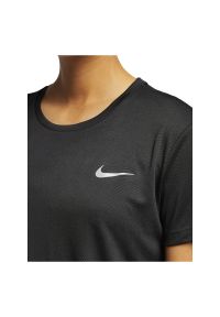 Koszulka damska do biegania Nike Miler Top AJ8121. Materiał: materiał, poliester, skóra. Technologia: Dri-Fit (Nike). Sport: bieganie, fitness #3