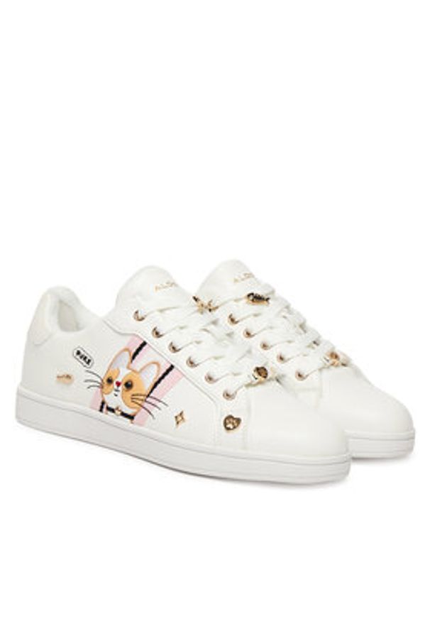 Aldo Sneakersy Catsneakers 14043825 Biały. Kolor: biały. Materiał: skóra