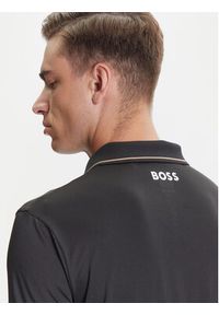 BOSS Polo Paul Pro 50506203 Czarny Slim Fit. Typ kołnierza: polo. Kolor: czarny. Materiał: syntetyk #4
