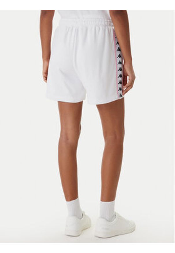 Kappa Szorty sportowe Banda Ivissa 361R6NW Biały Regular Fit. Kolor: biały. Materiał: bawełna