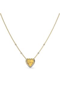 Guess Naszyjnik JUBN0460 6JW Złoty. Materiał: metalowe. Kolor: złoty