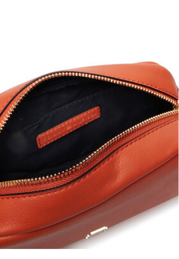 TOMMY HILFIGER - Tommy Hilfiger Torebka Th Logotape Camera Bag AW0AW18741 Pomarańczowy. Kolor: pomarańczowy. Materiał: skórzane