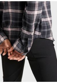 bonprix - Koszula flanelowa z bawełny. Kolor: czarny. Materiał: bawełna #2